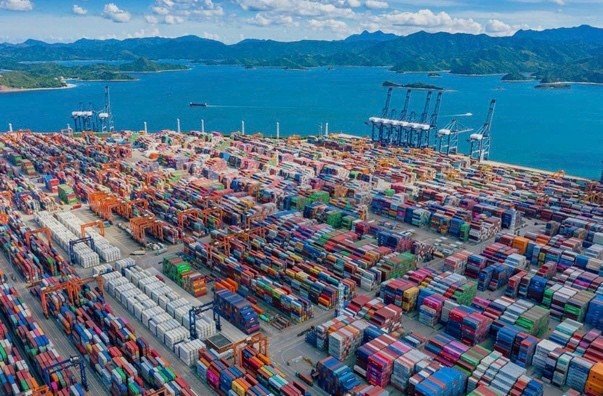 Yantian container port in Shenzhen